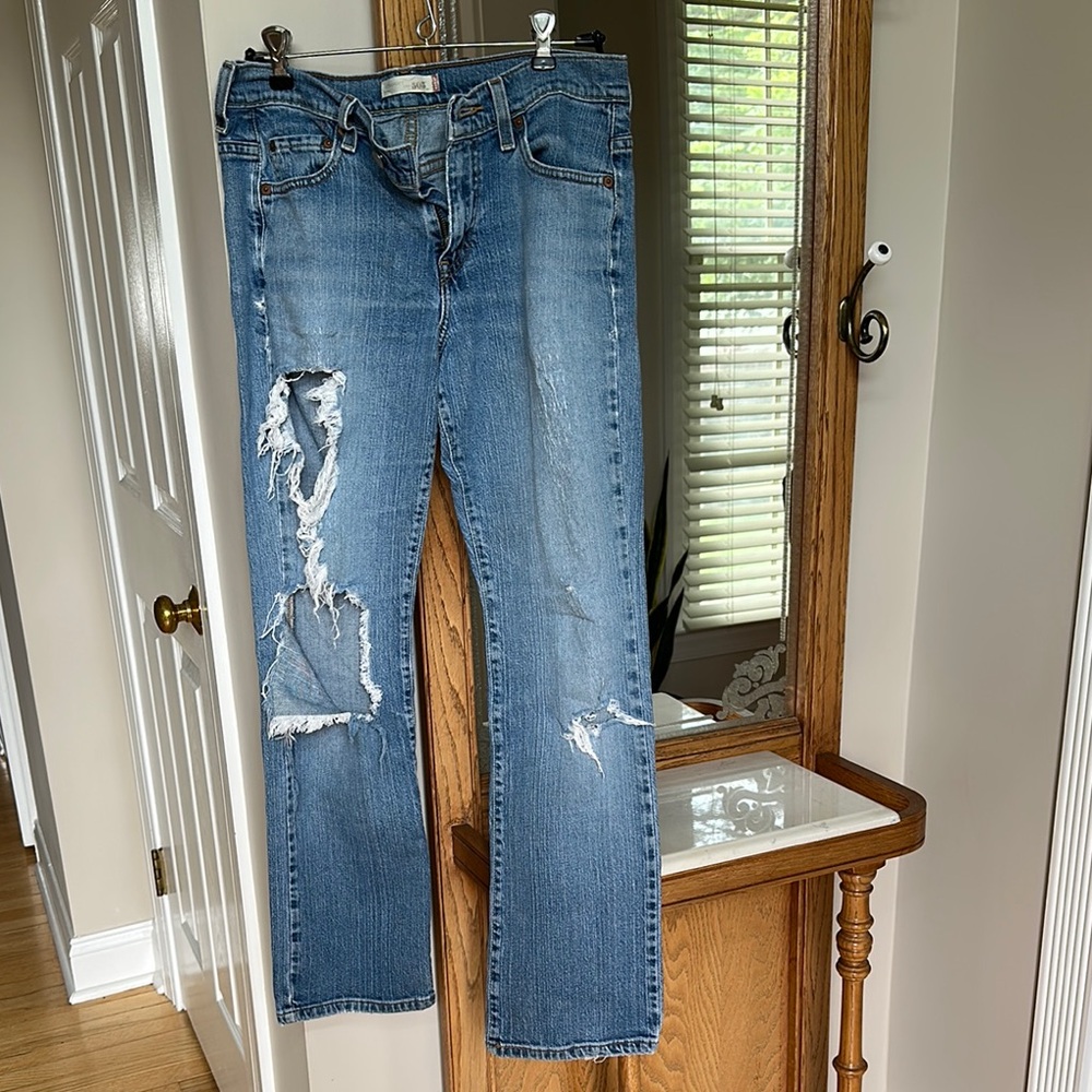 Levi's Ripped Denim Jeans